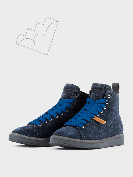 Panchic polacchino p01 in suede cerato nero. uomo luongo fashion store -  Stileo.it