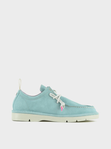 Chaussures Femme La Martina - Baskets En Daim Bleu, Pointure 41, Neuf Avec Boîte