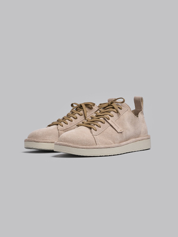 SCARPA ALLACCIATA P01 UOMO IN SUEDE NEBBIA