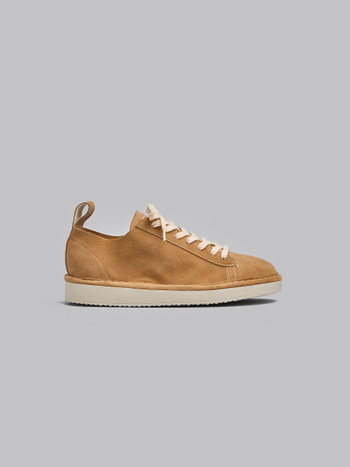 SCARPA ALLACCIATA P01 DONNA IN SUEDE CHAMPAGNE