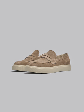 SLIP-ON S08 UOMO IN SUEDE VINTAGE KHAKI