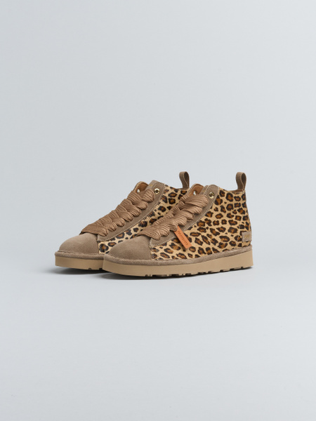POLACCHINO P001 DONNA IN CAVALLINO E CAMOSCIO LEOPARDATO