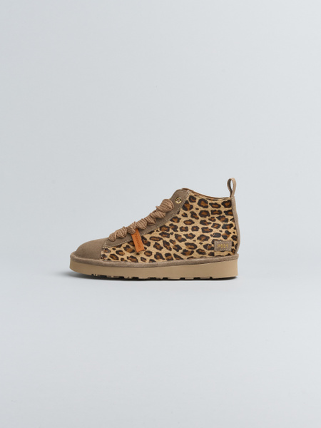 POLACCHINO P001 DONNA IN CAVALLINO E CAMOSCIO LEOPARDATO