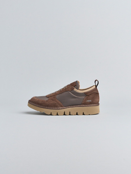 SLIP-ON MUJER P005 DE NAILON Y ANTE ÉBANO