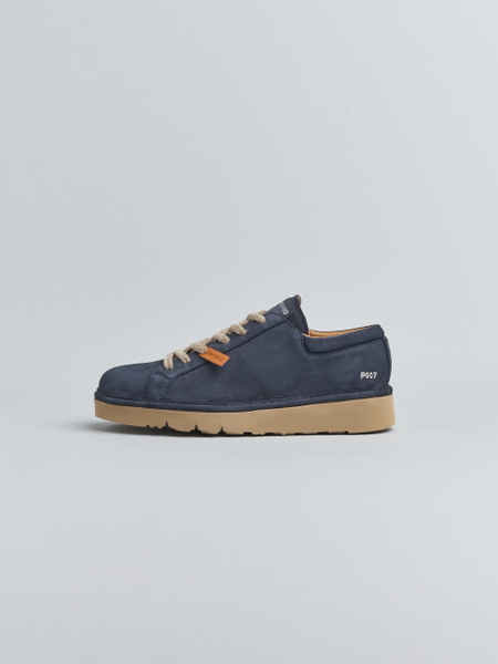 P007 MAN'S LACE-UP SHOE NUBUCK SPACE BLUE