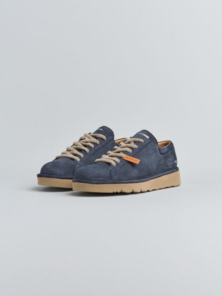 P007 MAN'S LACE-UP SHOE NUBUCK SPACE BLUE