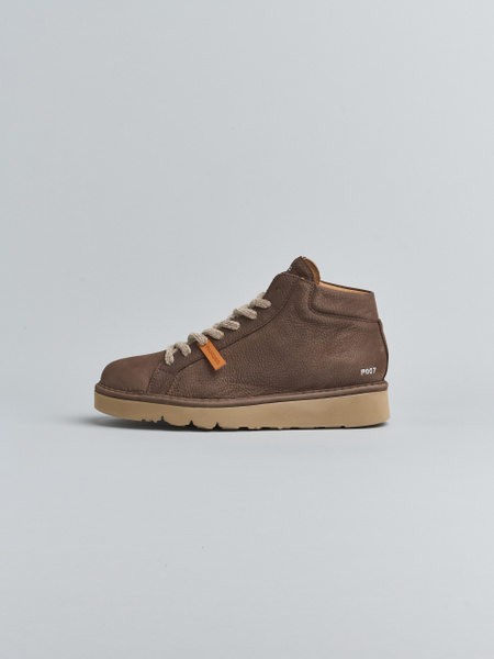 P007 MAN'S ANKLE BOOT NUBUCK COFFEE