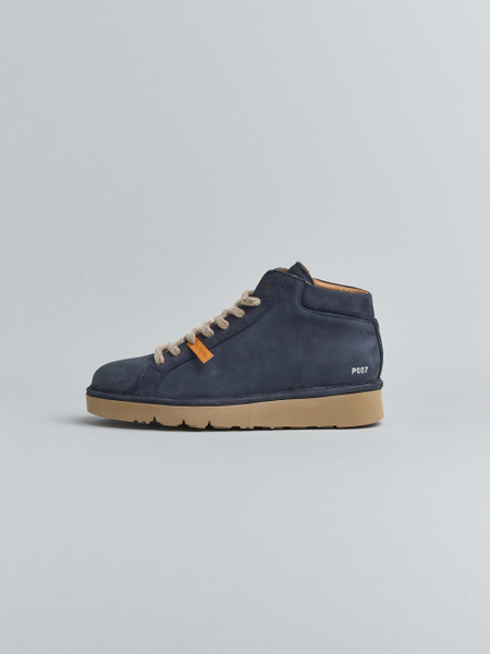 POLACCHINO P007 UOMO IN NABUK BLU SPACE