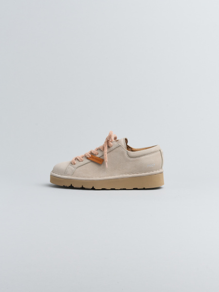 SCHNÜRSCHUH FÜR DAMEN P007 AUS NUBUK TAUBENGRAU