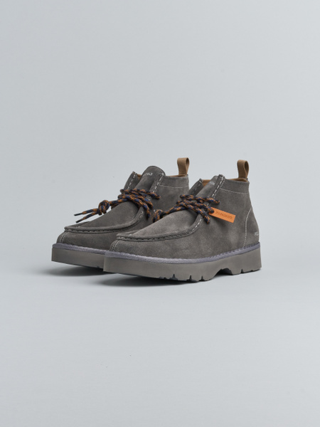 P009 MAN'S ANKLE BOOT SUEDE MICROFIBRE LINING ANTHRACITE