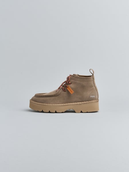P009 WOMAN'S ANKLE BOOT SUEDE MICROFIBRE LINING WALNUT