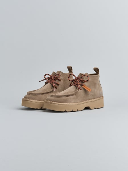 P009 WOMAN'S ANKLE BOOT SUEDE MICROFIBRE LINING WALNUT