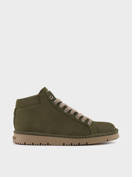 P007 MAN'S ANKLE BOOT NUBUCK MILITARY GREEN