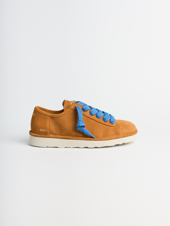 P001 scarpa allacciata uomo Panchic in camoscio biscotto