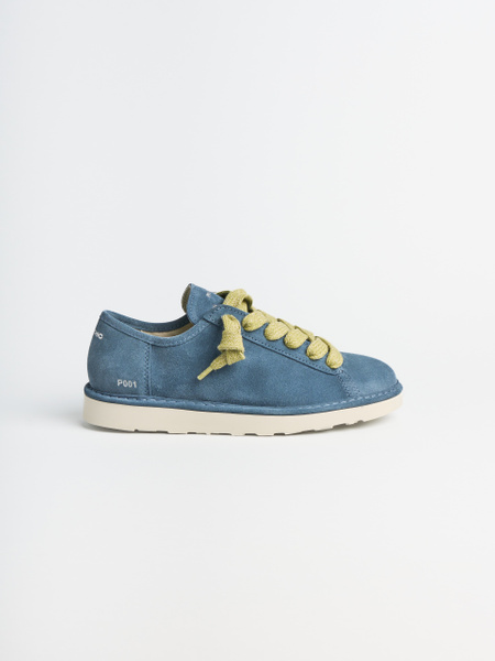 SCARPA ALLACCIATA P001 UOMO IN CAMOSCIO DENIM