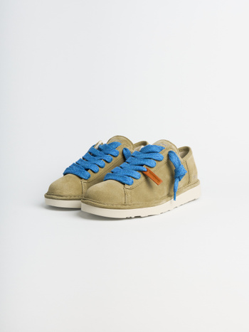 SCARPA ALLACCIATA P001 UOMO IN CAMOSCIO OLIVA