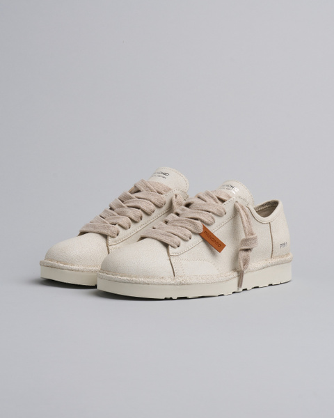 SCARPA ALLACCIATA UOMO P001 IN CAMOSCIO SCEPOLATO AVORIO