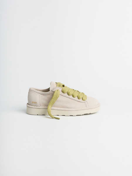 SCARPA ALLACCIATA DONNA P001 IN CAMOSCIO GHIACCIO