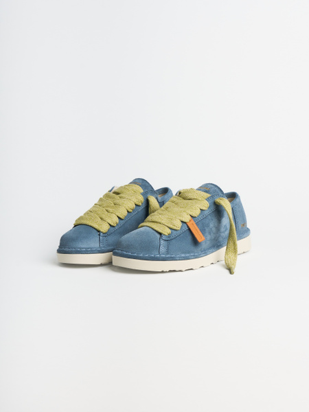 SCARPA ALLACCIATA DONNA P001 IN CAMOSCIO DENIM