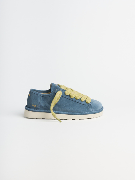 SCARPA ALLACCIATA DONNA P001 IN CAMOSCIO DENIM