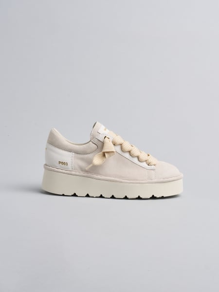 SCARPA ALLACCIATA DONNA P003 IN CAMOSCIO E PELLE GHIACCIO