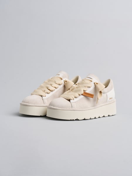 SCARPA ALLACCIATA DONNA P003 IN CAMOSCIO E PELLE GHIACCIO