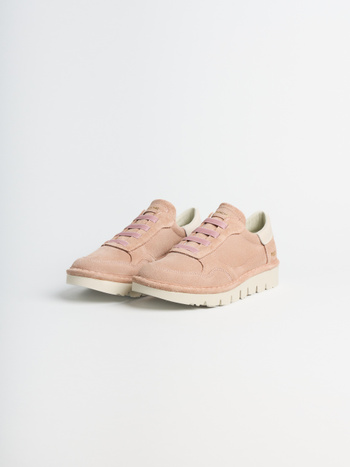 P005 slipper für damen Panchic aus wildleder und leder hautfarben