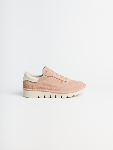 SLIP-ON MUJER P005 DE ANTE Y PIEL NUDE