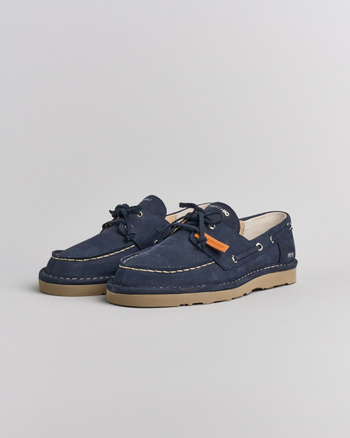 P019 scarpa allacciata uomo Panchic in nabuk notte