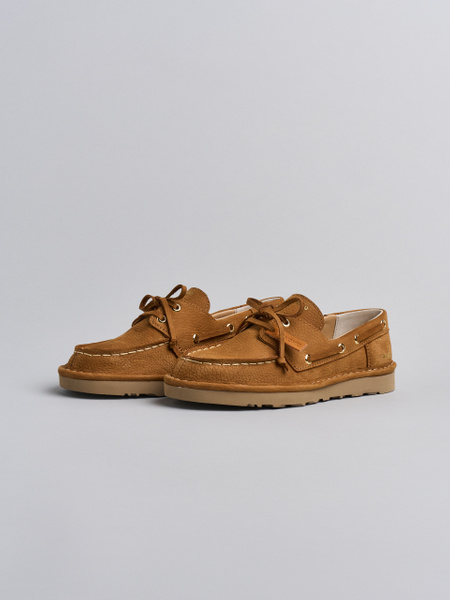 P019 WOMAN'S LACE-UP NUBUK BROWN SUGAR