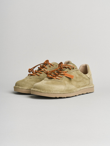 SCARPA ALLACIATA UOMO P011 IN CAMOSCIO OLIVA