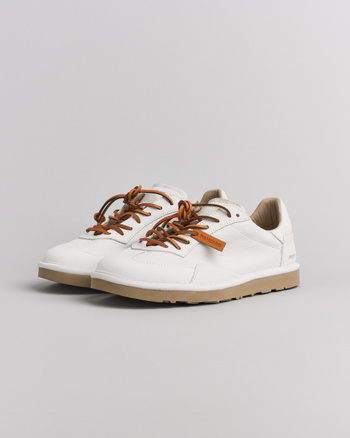 SCARPA ALLACCIATA UOMO P011 IN NABUK BIANCA