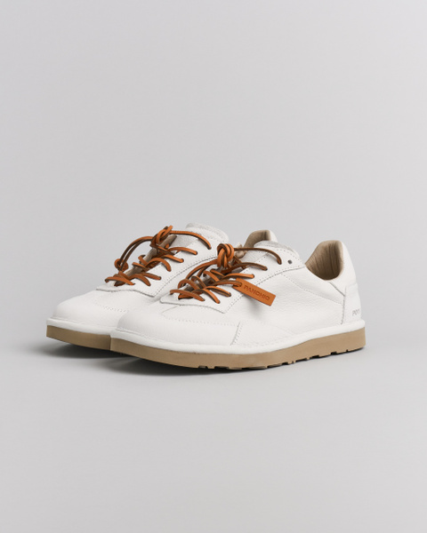 SCARPA ALLACCIATA UOMO P011 IN NABUK BIANCA