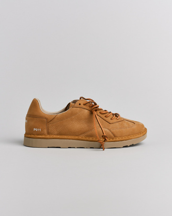 P011 herrenschnürschuh Panchic aus nubuk brown sugar