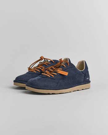 P011 scarpa allacciata uomo Panchic in nabuk notte
