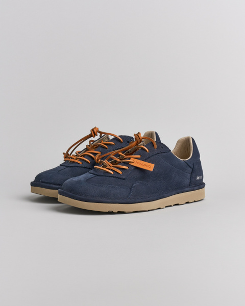 SCARPA ALLACCIATA UOMO P011 IN NABUK NOTTE