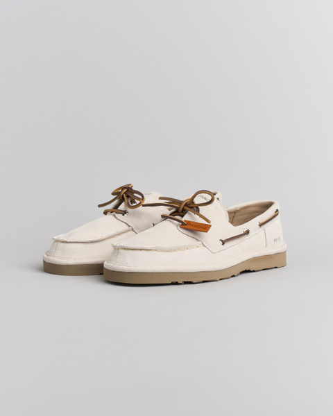 P019 MAN'S LACE UP SUEDE WHITECAP