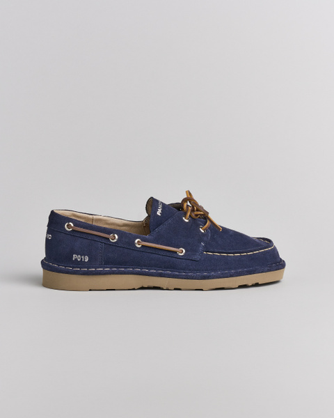 SCARPA ALLACCIATA UOMO P019 IN CAMOSCIO NOTTE