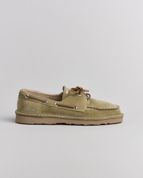 P019 MAN'S LACE UP SUEDE OLIVE