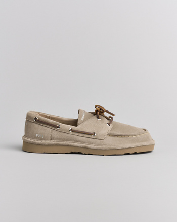 SCARPA ALLACCIATA UOMO P019 IN CAMOSCIO TORTORA