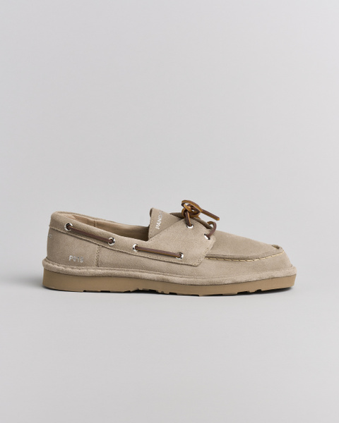 SCARPA ALLACCIATA UOMO P019 IN CAMOSCIO TORTORA