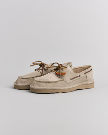 SCARPA ALLACCIATA UOMO P019 IN CAMOSCIO TORTORA
