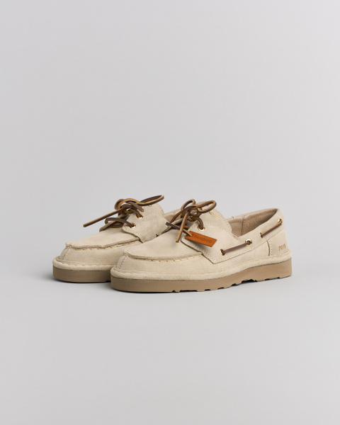 P019 WOMAN'S LACE UP SUEDE SAND