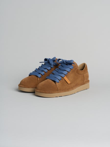 P001 scarpa allacciata uomo icon Panchic in camoscio foderata in microfibra cognac