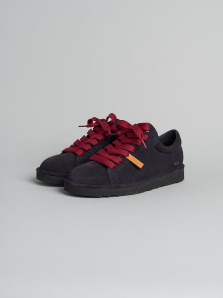 P001 scarpa allacciata uomo icon Panchic in camoscio foderata in microfibra space blu