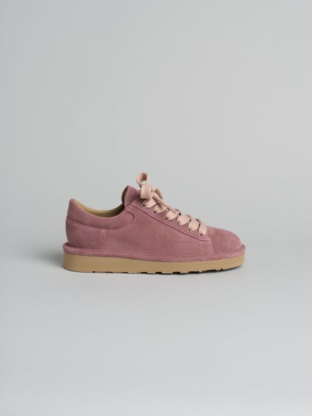 P001 scarpa allacciata donna icon Panchic in camoscio foderata in microfibra brownrose