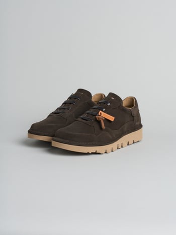 P005 slip-on hombre wave en ante forrado en microfibra café Panchic