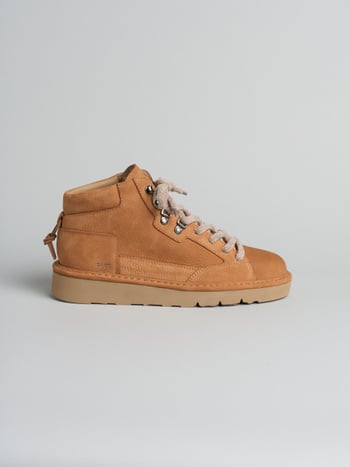 P007 polacchino uomo clay Panchic in nabuk foderato in microfibra brown sugar