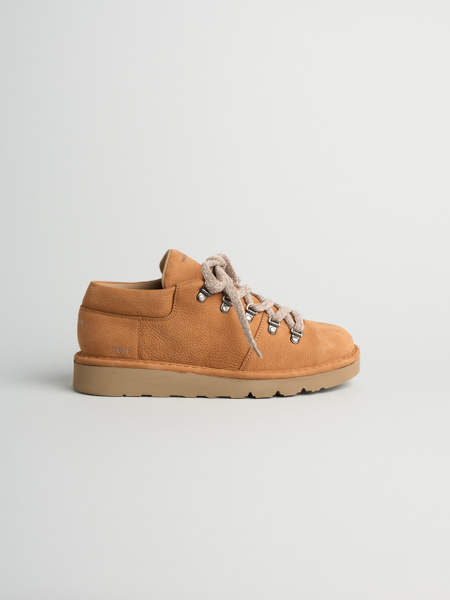 P007 scarpa allacciata uomo clay Panchic in nabuk foderata in microfibra brown sugar