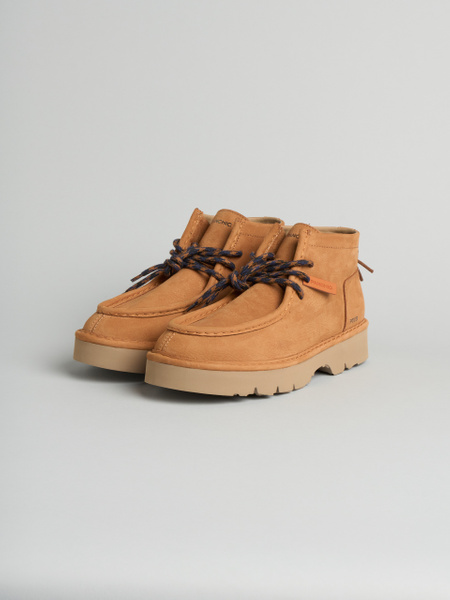 P009 polacchino uomo dune Panchic in nabuk foderato in microfibra brown sugar